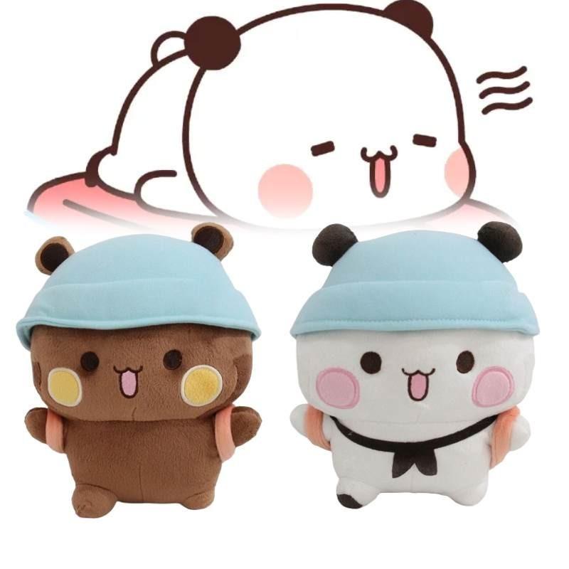 Adorable Panda Expression Plush Toy Stuffed Animal Cute Cartoon Pillow Gift