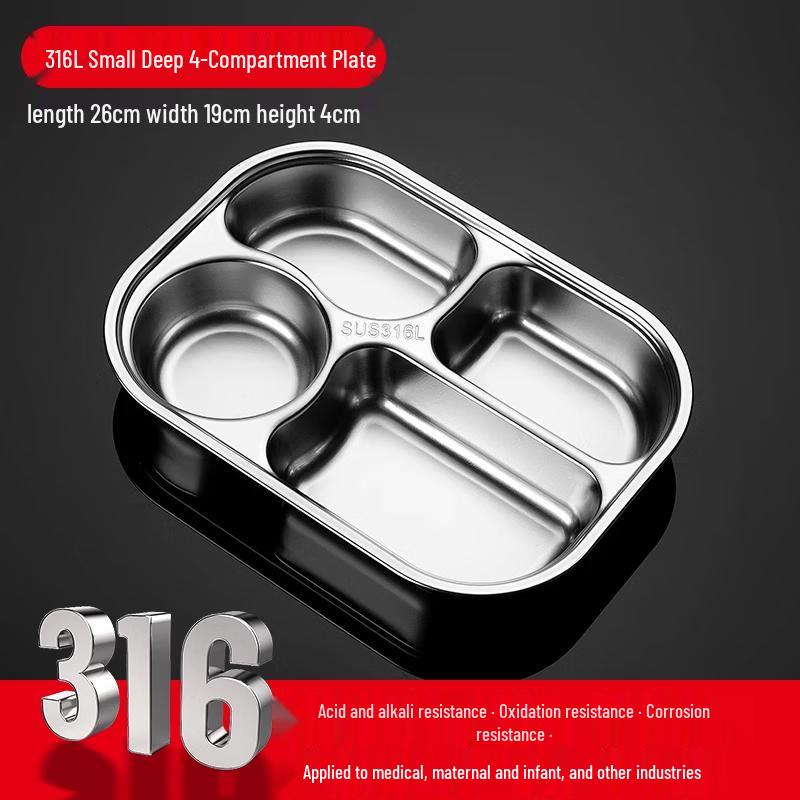 316L Stainless Steel Rectangular Lunch Box