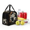 Graffiti Soccer Painting Insulated Lunch Bag for Women Office Cooler Thermal Food Box Tote Leakproof Lunch Boxes Container