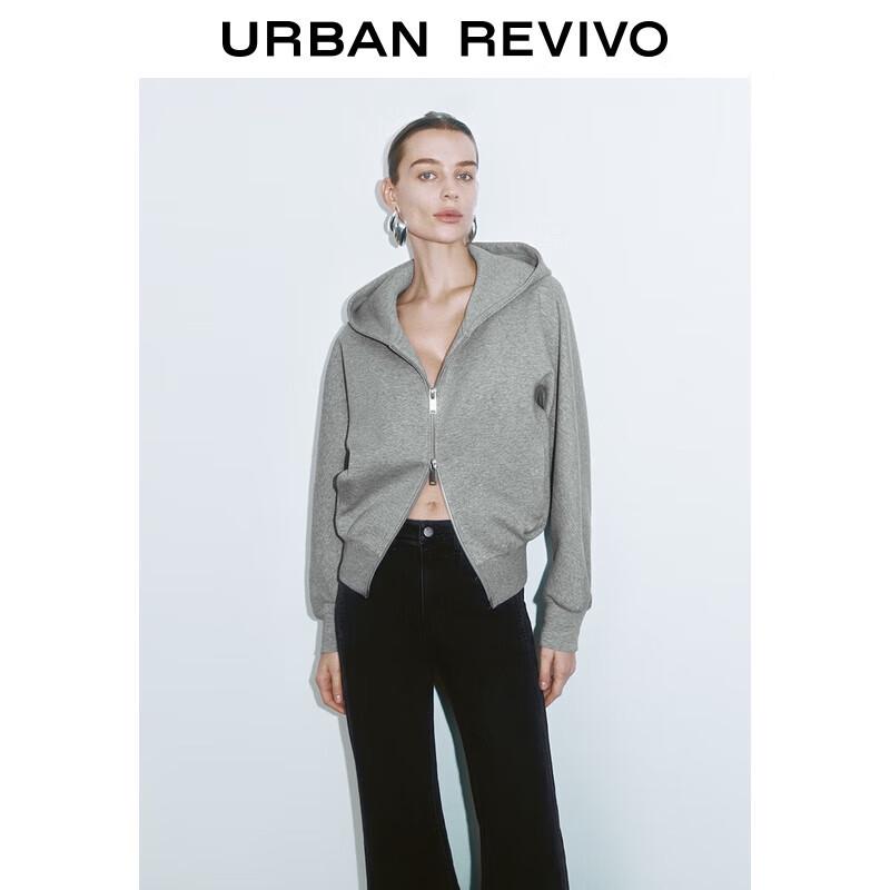 

UR Women s Double Zipper Hooded Cotton Jacket L