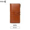 Women's Wallet Oil Wax Leather Double Zipper Long Wallet New Retro Clutch Bag