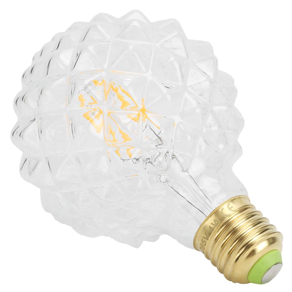 Lampadina Retrò G95 E27 Forma Unica Lampadina a Filamento Vintage 4W 220V 360lm Luce Calda
