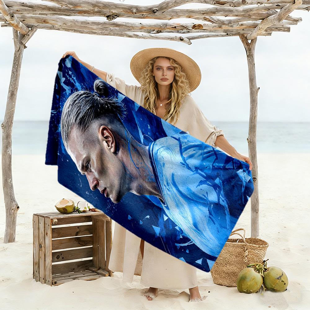 Match Day Celebration Beach Towel Soft Durable Quick-Dry Comfortable Lightweight Perfect for Traveling Yoga Camping and Swimming