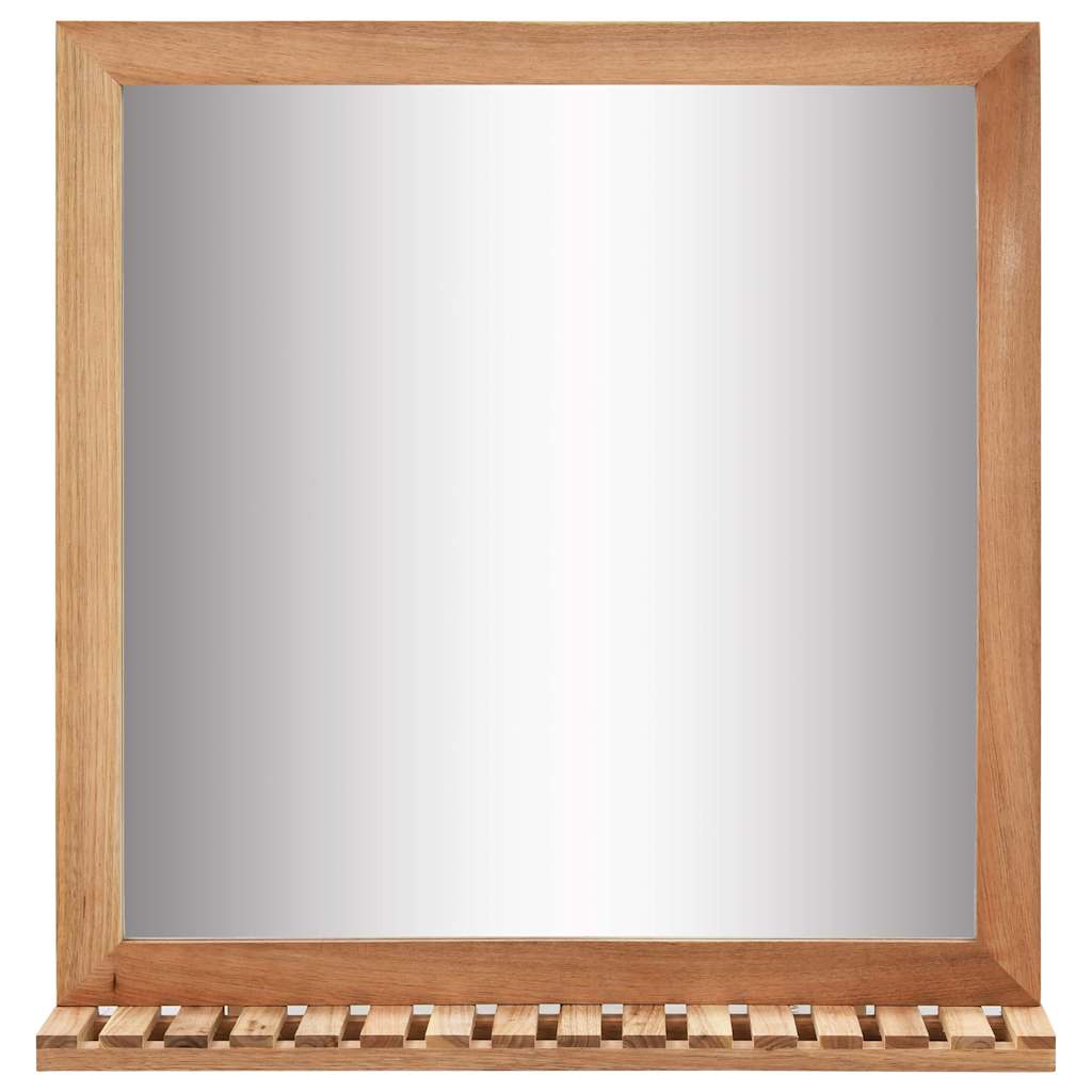 vidaXL Badezimmerspiegel 60×12×62 Cm Walnuss Massivholz