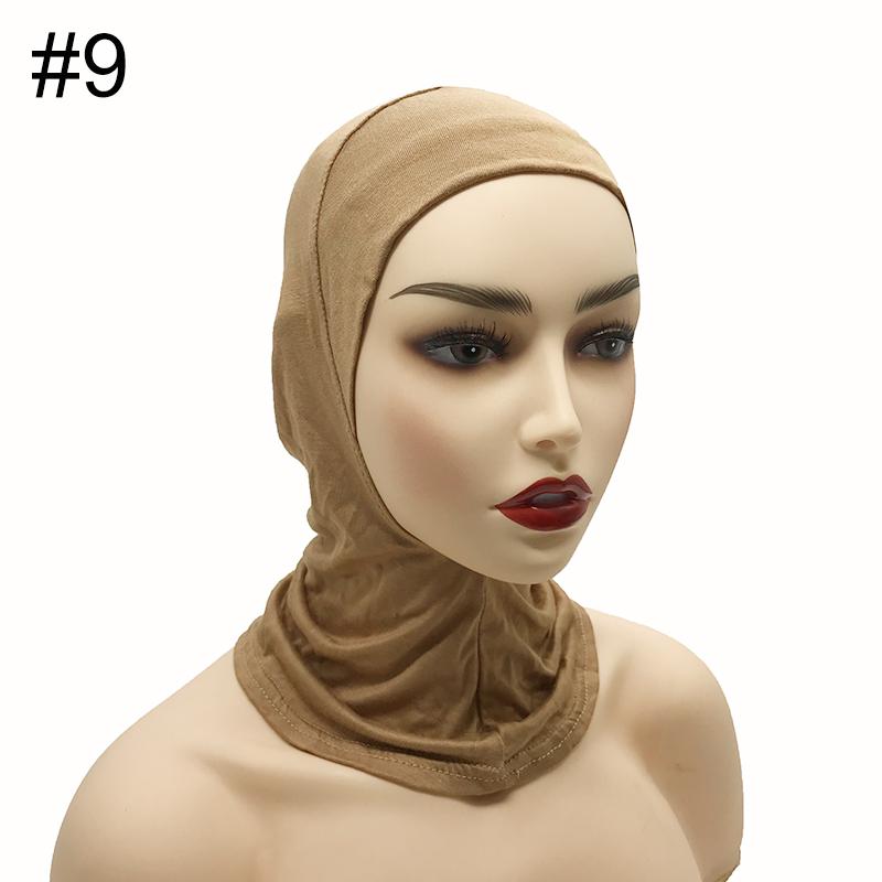 High Qualit Modal Muslim Women Ninjas Cap Full Cover Inner Hat Islamic Undercap Hijab Comfortable Bonnet Headcloth Neck Cover