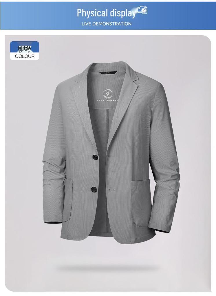 2026 Lightweight Breathable Business Casual Sun Protection Jacket - Wrinkle-Resistant and Non-Iron for Office Commute