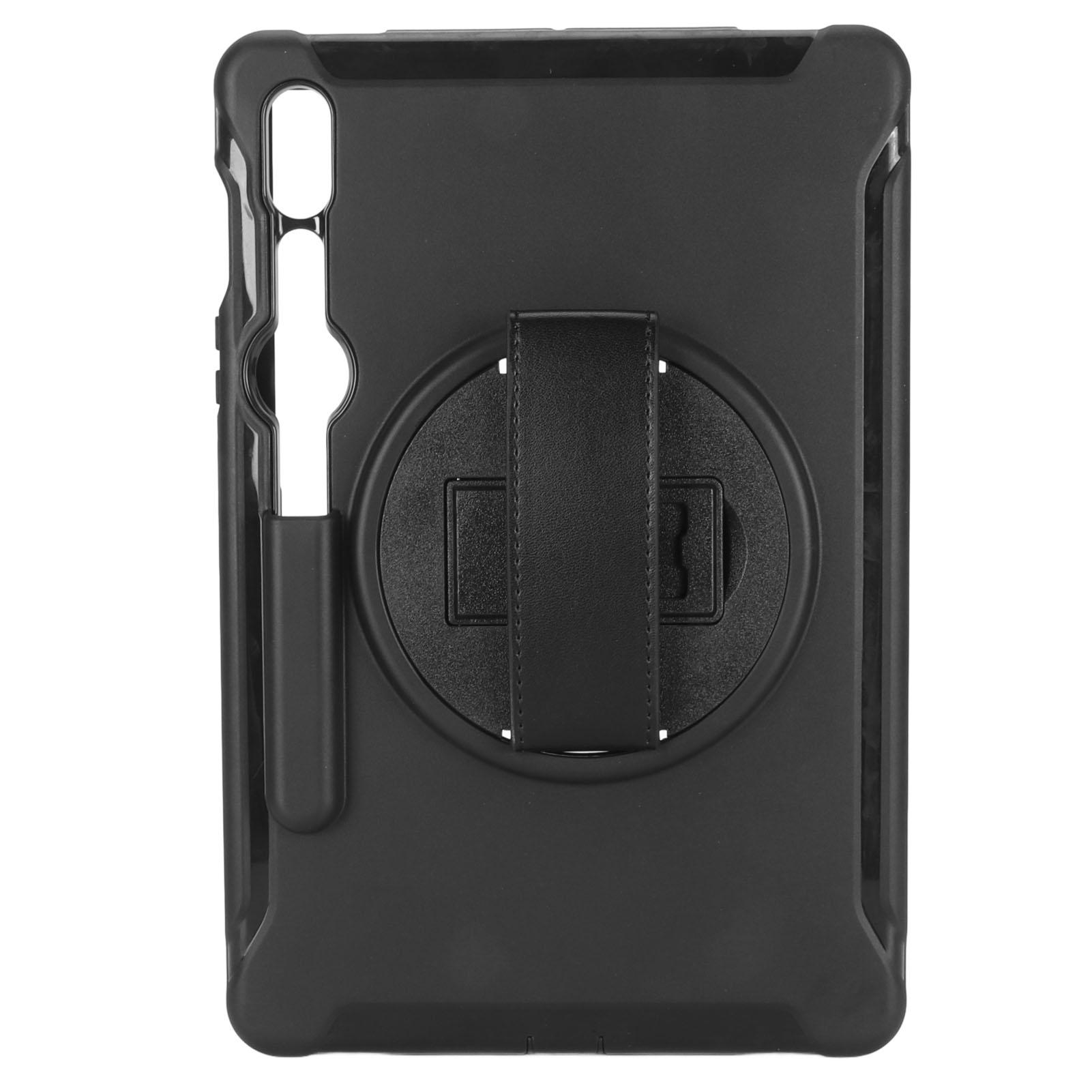 

Rugged Tablet Case Drop Protection Tablet Protective Shell with Hand Strap Stand Stylus Slot for чёрный