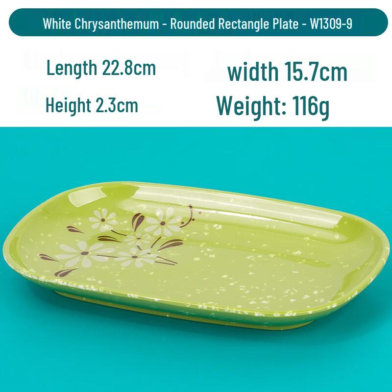 Прямоугольная меламиновая тарелка для закусок под фарфор