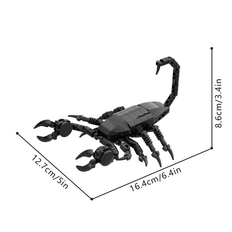 Black Scorpion Small Particle Children's Educational Building Blocks Model