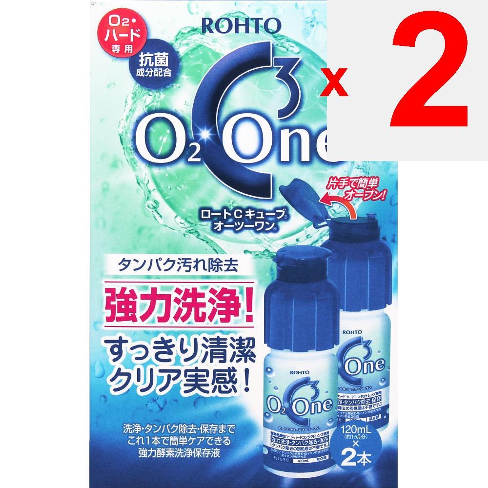 Rohto Roto C Cube O2One 120ml X 2 Bottles Liquid Enzyme Cleaning Preservative Solution For Hard Surfaces Liquid Enzyme Cleaning Preservative Solution