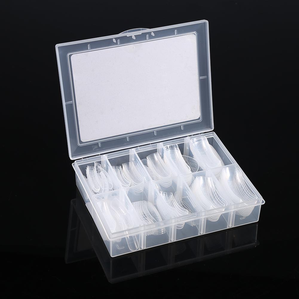 

120 шт. накладные ногти двойной системы удлинения формы типсы для дизайна ногтей УФ-гель своими руками 12 размеров с линиями