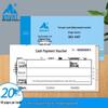 Two-Part Cash Voucher with Backing Board, Single Column, 48K, Three-Part Expense Payment