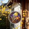 Colorful Light Catcher Acrylic Jigsaw Puzzle Suncatcher, Stained Glass Style Halloween Skeleton Ghost Suncatcher Sun for Gothic Window Wall