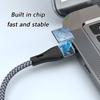 100W Type C Cable Nylon Braid Cord 1 To 2 Splitter Cord Simultaneous Charging Line For 2 Devices Flexible