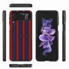 Husă Telefon Mobil pentru Samsung Galaxy Z Flip3 Flip4 5G Negru Coque Z Flip 3 Husă PC Dură de Lux Zflip3 Funda Dungi Marcă Sport