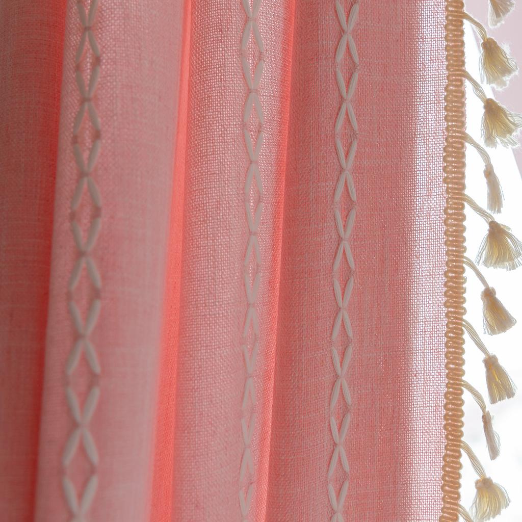Short Curtain American Country Half Curtain Pull Curtain Bay Window Kitchen Blackout Small Curtain Coffee Curtain