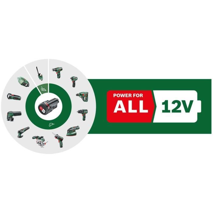 Perceuse-visseuse sans-fil Bosch - EasyDrill 1200 - Bois - 12V - 10mm - 2 vitesses