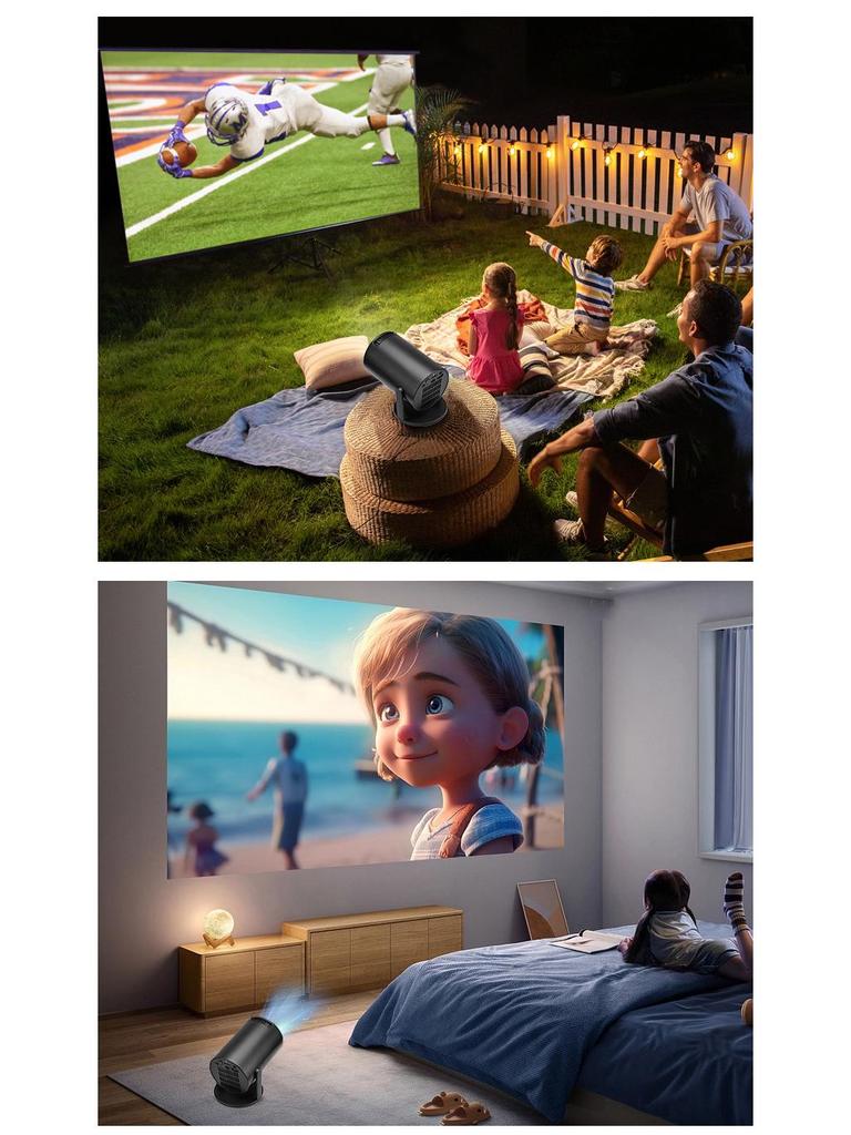 M5PRO Mini HD Wireless/Wired Portable Home Projector for Mobile Phones