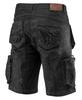 DENIM work shorts, black, size XXL