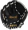 [Amazon.co.jp Exclusive] ZETT Catch Ball Glove for Beginners with Shock Absorbing Pads, 12-inch, Left-Handed Throw, Black and White, BDG3522A