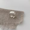 Fashionable Heart Shaped Adjustable Ring For Women Stylish Silver Jewelry Piece