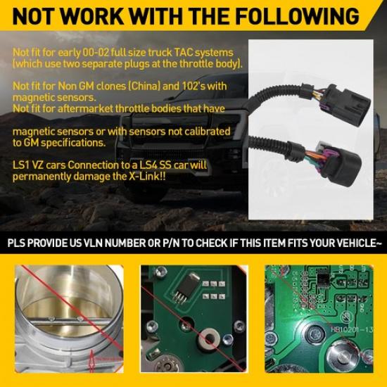 8 Pin To 6 Pin For 2003-2007 Trucks GM Throttle 25383922 Body Adapter Harness