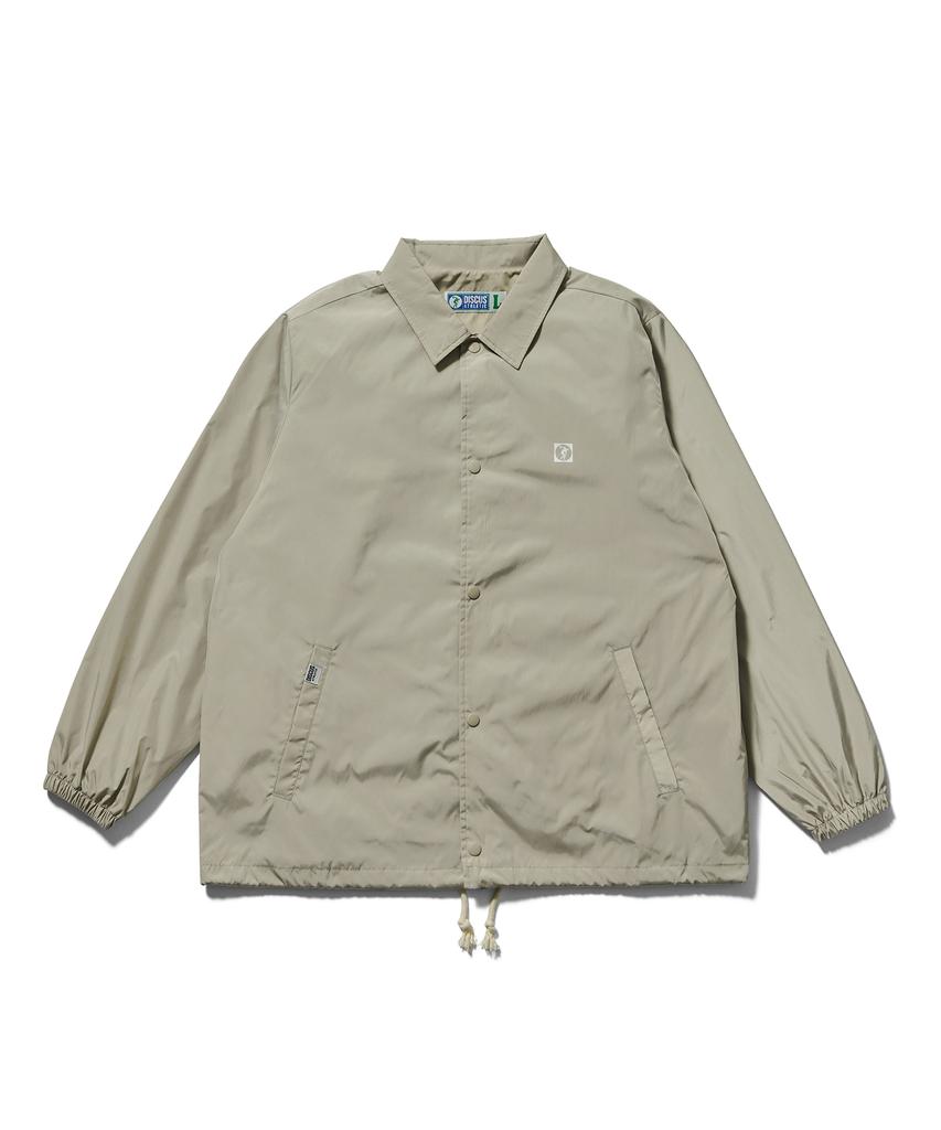 Discus Athletic Letter Logo Coach Jacket Sand Beige