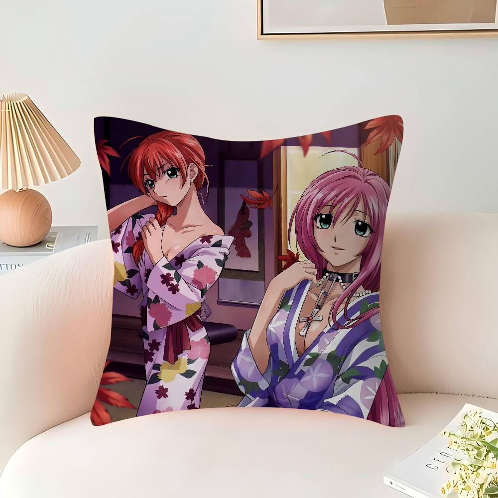 Anime R-Rosario Vampire Maple Design Cushion Cover Happy Autumn Harvest Decor Holiday Decorati Pillow Cover