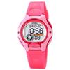 SKM LED Lighting Ultra-Precision Quartz Unisex Digital Waterproof Urethane Band Wristwatch