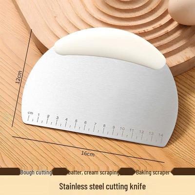 Stainless Steel Dough Scraper & Cutter Set