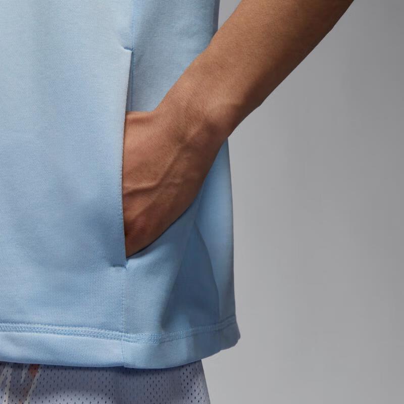 Nike Quick-Dry Solid Color Sleeveless Knit Top Men Tops Blue DZ0572-441