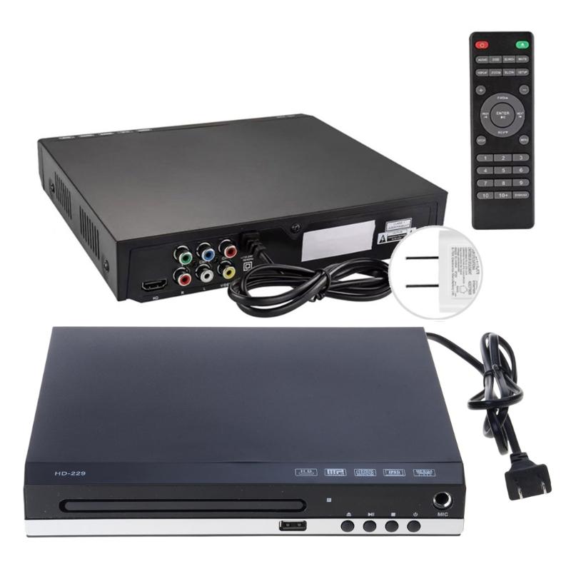 Mini DVDs Player for TV Plays All RegionsFree 1080P 4K UHD Quality Video DVDs Player USB Port and Remote Included