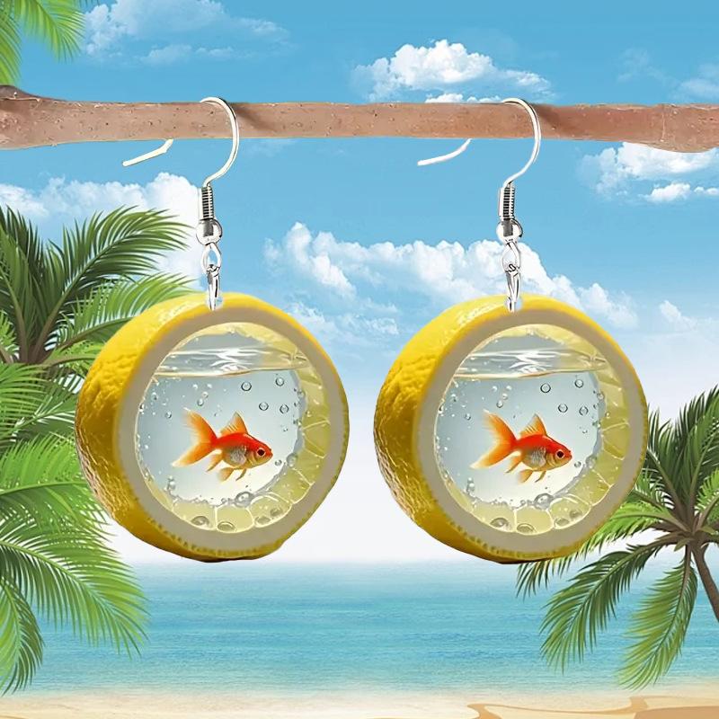 

Модные висячие серьги для женских украшений жёлтый