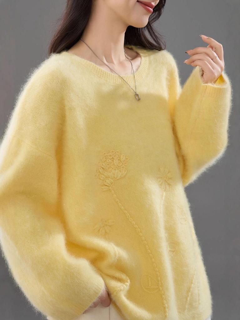 25th Anniversary Seamless Pullover - 100% Australian Brushed Wool with Fine Embroidery