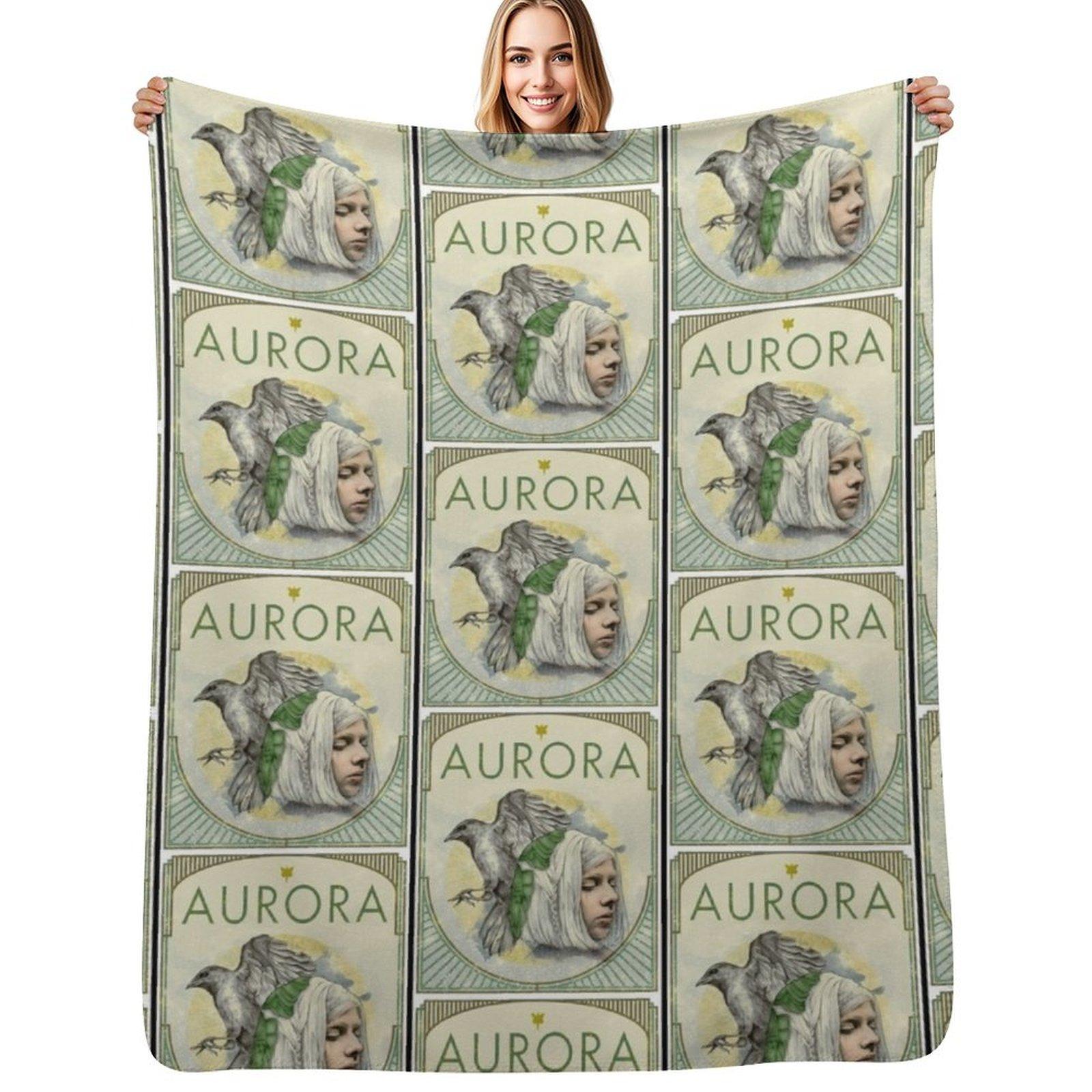 Плед Aurora Aksnes Greenbird Дышащий Легкий Плед для Взрослых Детей Size: 75*100cm, Weight: 230 GSM