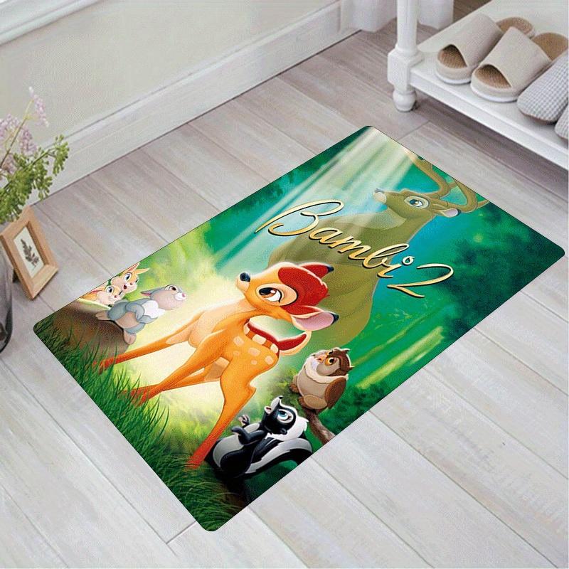 

1pc Bambi Pattern Area Rug Soft Flannel Floor Mat for Living Room,Office,Bedroom and Carpet,Sofa Coffee Table Floor Mat 60cm by 90cm