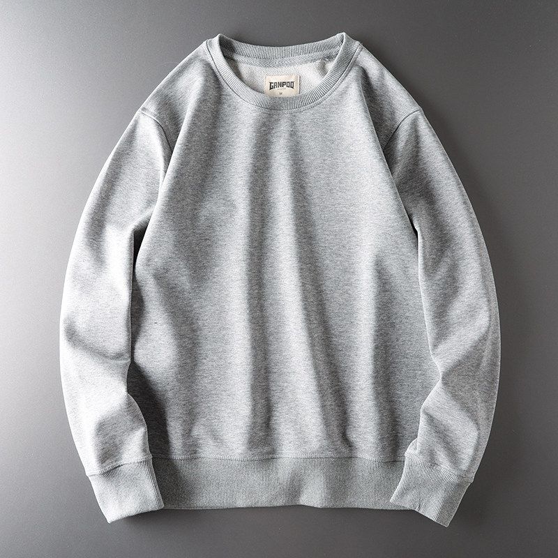 Cut Label American Style Hooded Spring Export Original Sweater Light gray XL