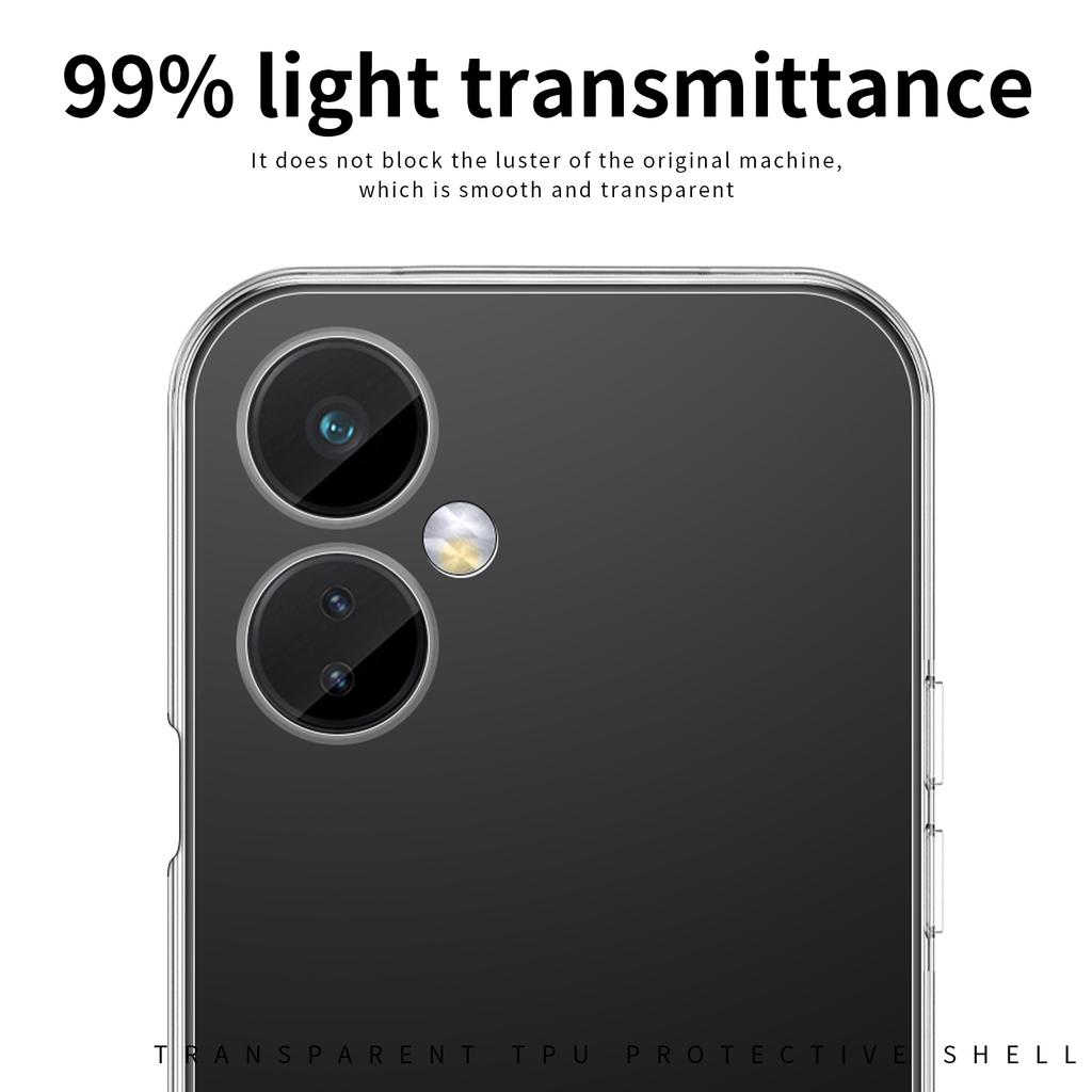 MOFI For OnePlus Nord CE 3 Lite 5G/Nord N30 5G Shockproof Transparent Protective Case Soft TPU Phone Cover
