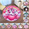 1PC Cute Cartoon Unicorn Printed Carpet Rug for Living Room Bedroom Home Sofa Decoration,Non-slip Floor Mat Floor Mat A1