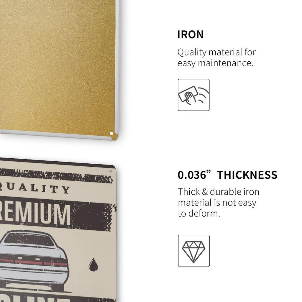 1 Pack Distressed Metal Sign with Rusted Antique Appearance for Bars Home Walls, Sizing Options 20x30cm or 30x40cm