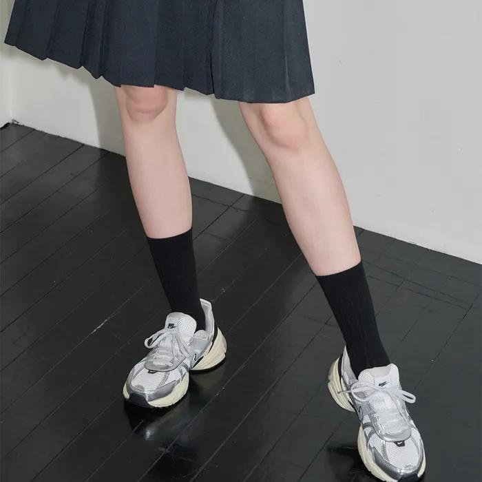 Essential Rib Socks BLACK