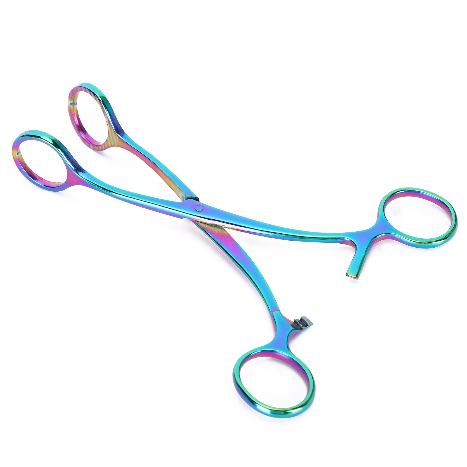 

Пет Прямі Зубчасті Щипці для Пірсингу Тіла з Нержавіючої Сталі Самоблокувальні Губчасті Щипці(Язик