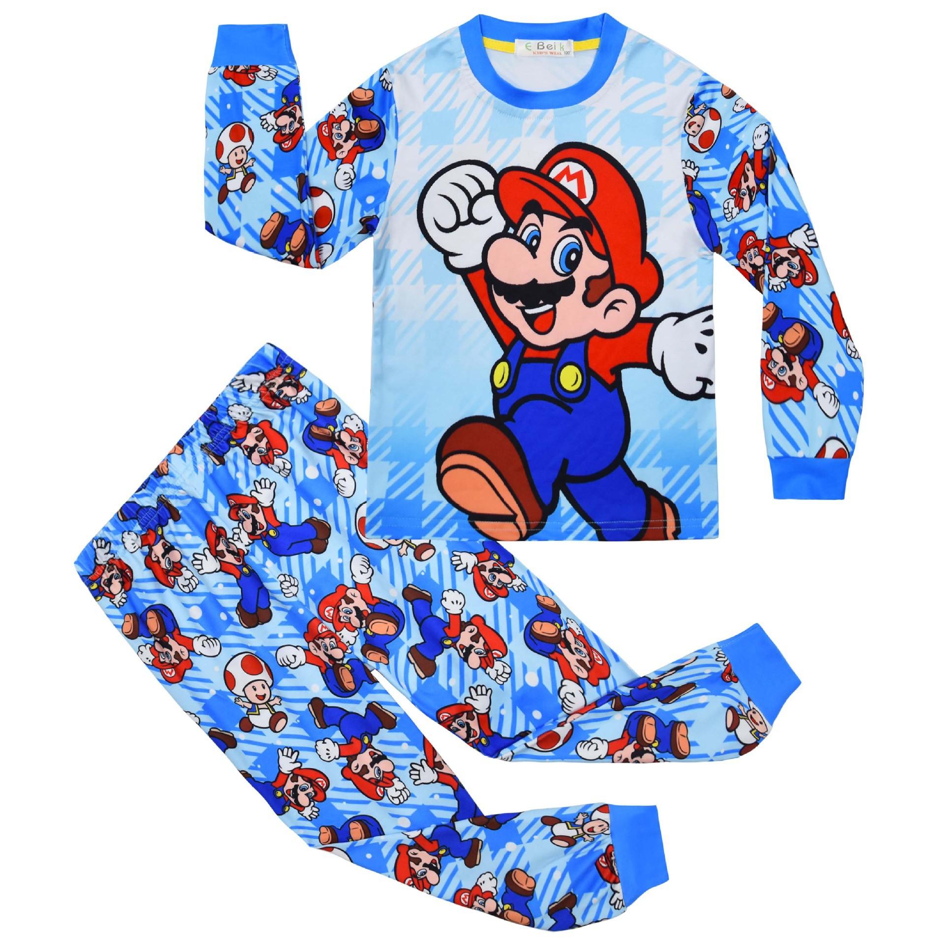 

Set, Animated Cartoon Digital Printing, Middle-Aged And Older Children S Loungewear Set, Long-Sleeved Two-Piece Set, Sleeping 7836 110
