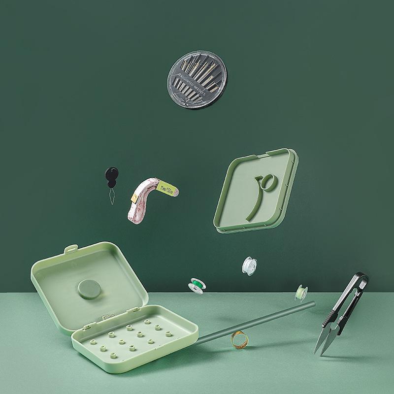 Magnetic Needle & Thread Case Set: Compact Sewing Kit for Dorms & Home