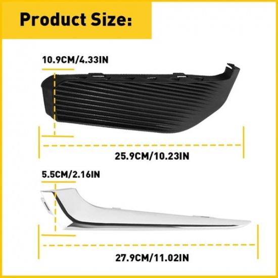 Chrome Front Fog Light Cover Trims For Chevrolet 2016-2018 Malibu Accessories