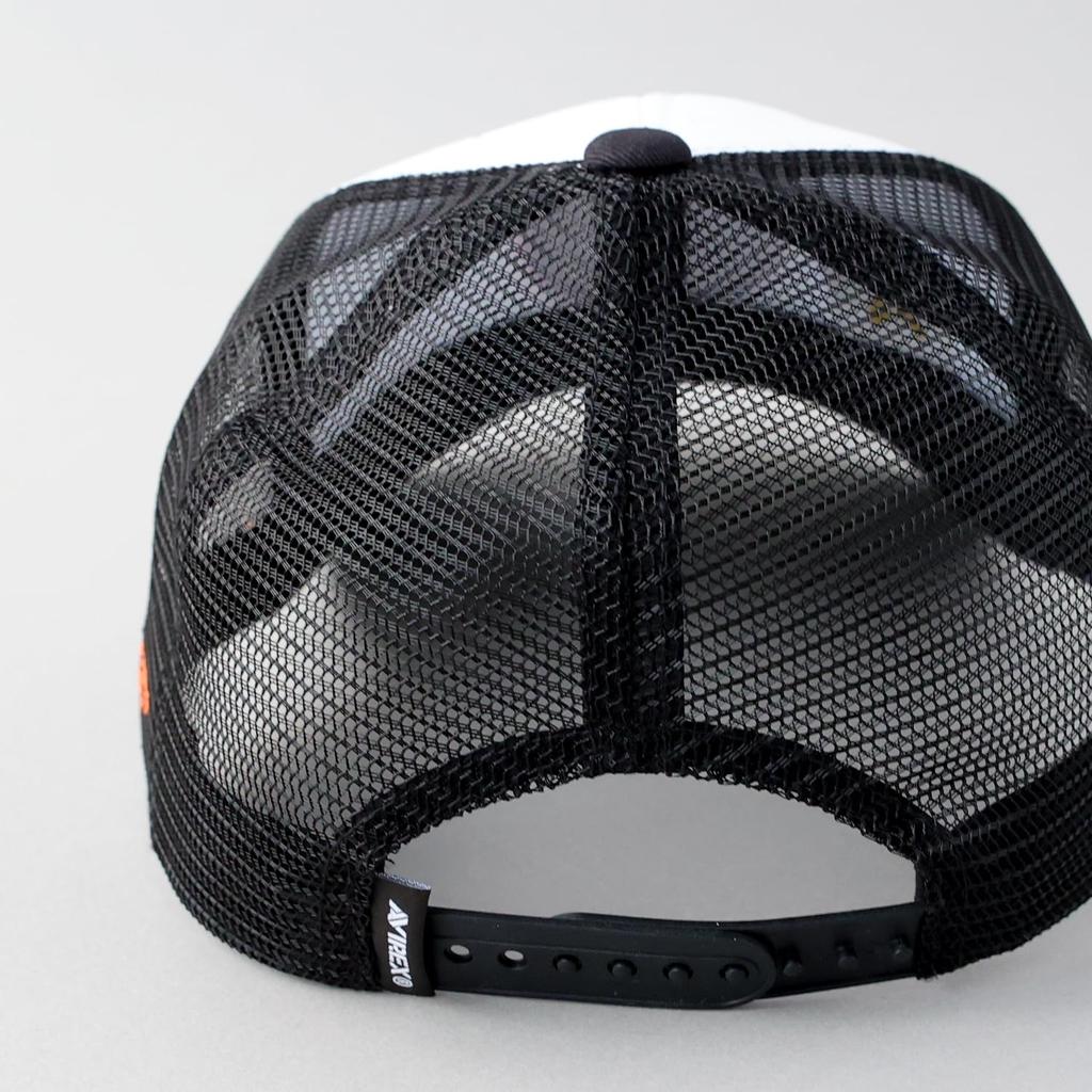 Avirex Mesh Military American Casual Summer Baseball Varsity White 6-Panel Cap, Low-Profile Cap, Embroidered, Men's MA-1 Cap,