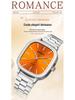 Sanda Fashionable Couple's Waterproof Quartz Watch with Calendar - Steel Strap, Square Design, Simple Bar Index