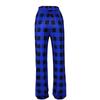 Pantaloni de modă pentru femei cu picioare drepte Pantaloni de pijama confortabili în carouri elastice cu șnur