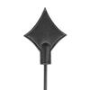 Poker-Themed Faux Leather Paddle for BDSM Play Spanking Tool with Fringe & Card-Shaped Slapper Ergonomic Handle Discreet Adult Toy for Couples'