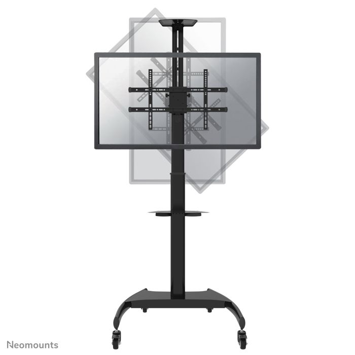 MOBILE FLAT SCREEN FLOOR STAND (HEIGHT: 130-162 CM) 0,000000 Noir